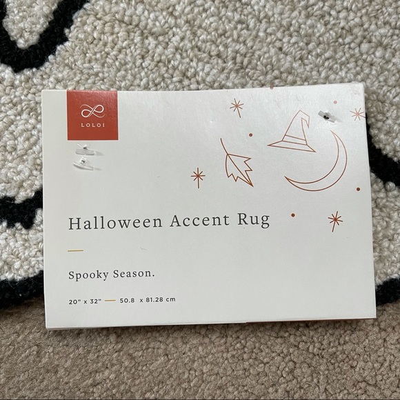 LOLOI Halloween advent rug ghost spooky season NWT - Picture 2 of 5